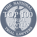 The National Trial Lawyers Top 100 Trial Lawyers award badge