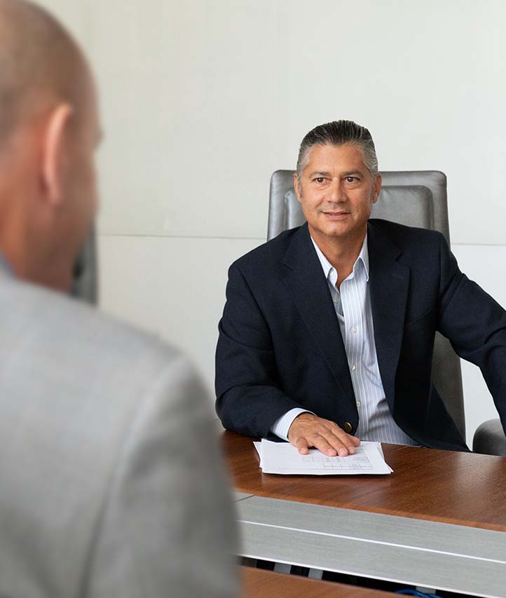 Attorney focusing on meeting